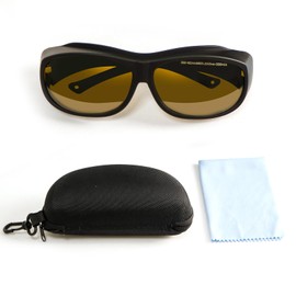 FONLAND Laser Safety Glasses for Laser Engraving Marking OD5+ OD7+ 200-460nm and 800-2000nm Near Infrared Light Blue Green UV Light Fiber Laser Glasses