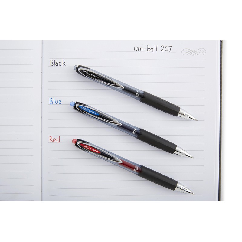uni-ball 33958PP 207 Retractable Gel Pens, Medium Point (0.7mm), Assorted