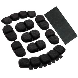 Aoutacc Kit de acolchado para casco, kit de almohadillas para orejas de espuma universales de repuesto para bicicleta, motocicleta, casco de ciclismo, accesorios (negro)