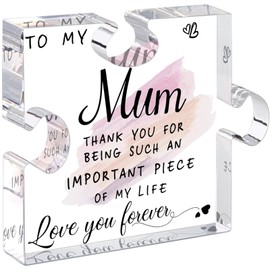 Tillskuch Gifts for Mum - Acrylic Plaque with Gift Box Mum Gifts - Unique Christmas Gifts for Mum, Mothers Birthday Gifts, Mothers Day Gift, Thanksgiving Presents for Mummy