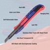 WORKPRO 2-In-1 Safety Utility Knife Retractable Snap-off blade, Metal Box