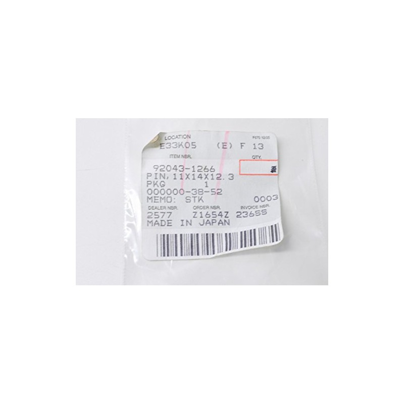Kawasaki Replacement Part # 92043-1266 pin,11x14x12.3