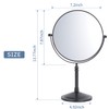 DOWRY Makeup Mirror 10x Magnification Vanity Mirror Tabletop Two-Sided Swivel