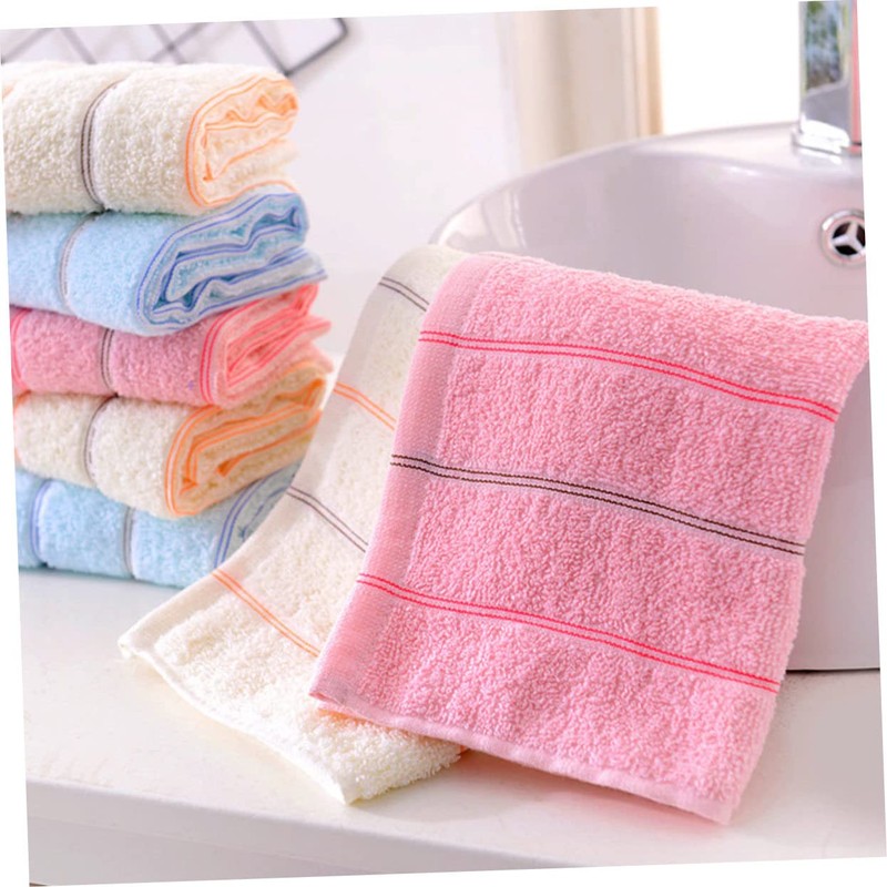 TOVINANNA 6pcs Cotton Face Cloths Thickened Absorbent Face Washers Soft