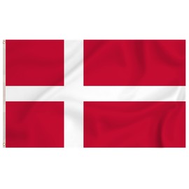 Storm&Lighthouse Denmark Flag Danish Flag European Flags 5ft x 3ft with Eyelets