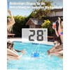 PoolPrime Pool Thermometer Floating Easy Read with Dual Jumbo-Sized Screens,