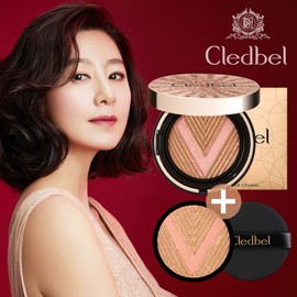 Cledbel Glow Power Lift V Cushion Gold No. 23 main product + refill / 끌레드벨 글로우파워리프트V쿠션 골드 23호 본품+리필