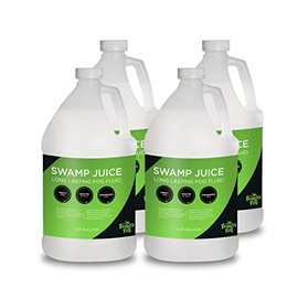 Froggy's Fog - Swamp Juice - Ridiculously Long Lasting Fog Fluid - 2-3 Hour Hang Time - 4 Gallon Case - For Professional and Home Haunters, Theatrical Effects, DJs