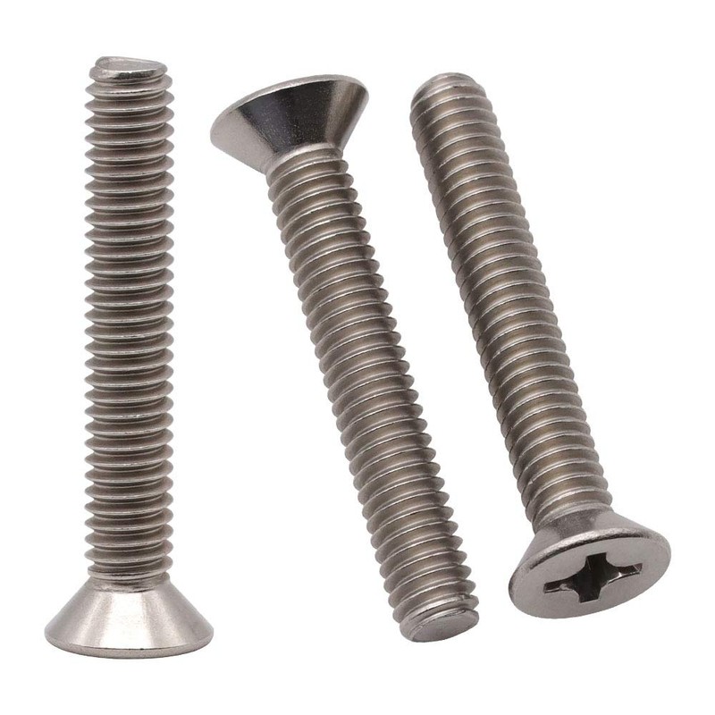 5/16-18 x 1-1/4" (20 Pack) Phillips Flat Head Machine Screws,