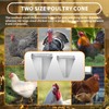 COZOFU Stainless Steel Poultry Processing Cone - Medium Chicken Holder