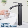 Airuida Vessel Sink Faucet Oil Rubbed Bronze Tall Waterfall Bathroom
