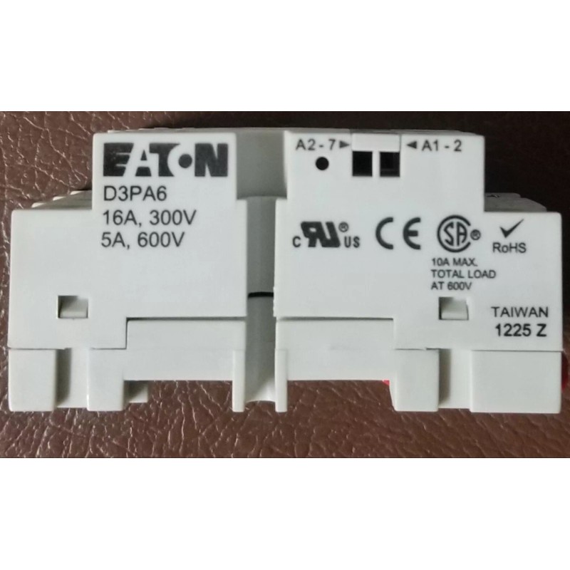 EATON D3PA6 GENERAL PURPOSE PLUG-IN RELAY SOCKET 8 PIN OCTAL
