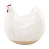 Mud Pie Stoneware Hen Decor Small, TAN