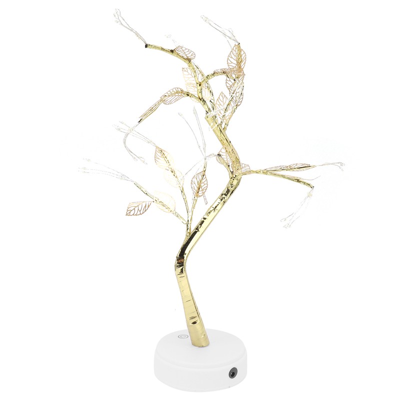 Night Light 72LEDs Artificial Leaf Bonsai LED Copper Wire Lamp