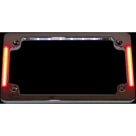 CUSTOM DYNAMICS TF07-C Chrome License Plate Frame with LED Lighting