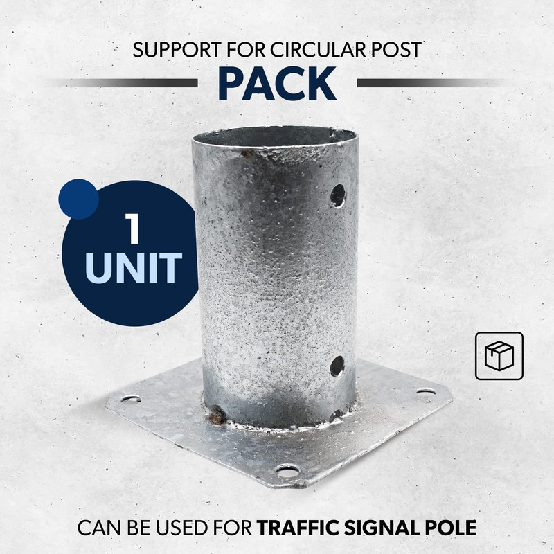 DOJA Barcelona Round Post Holder, 81mm x 150mm x 150mm,