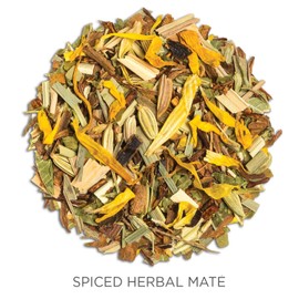 Tea Forte Spiced Herbal Maté Premium Loose Leaf Caffeinated Herbal Tea Blend Canister, Makes 35-50 Cups