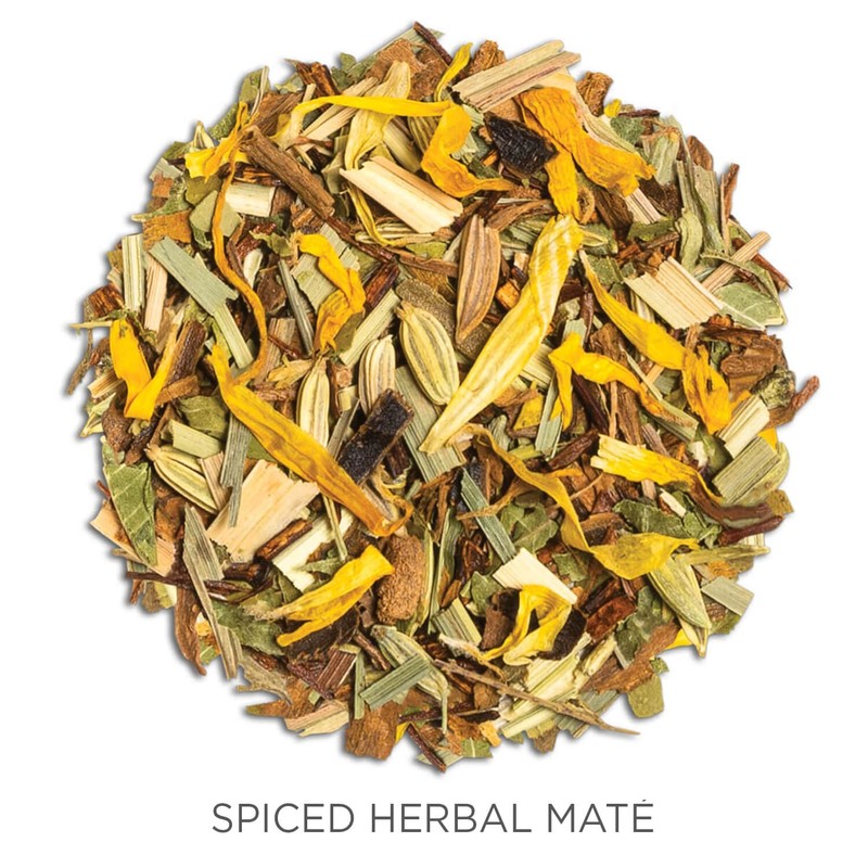 Tea Forte Spiced Herbal Maté Premium Loose Leaf Caffeinated Herbal