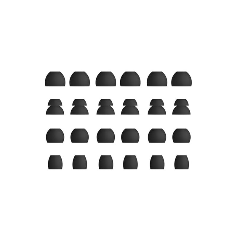 Rqker Eartips Compatible with Powerbeats Pro Earbuds, 12 Pairs S/M/L/D
