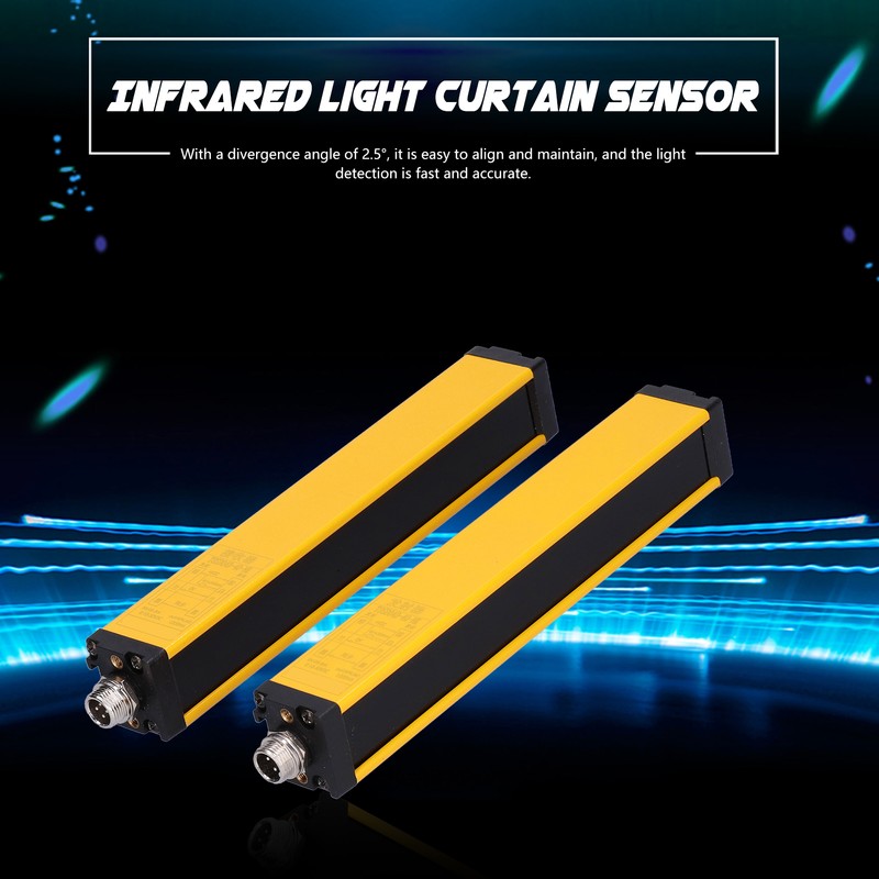 Safety Light Curtain Infrared Protection Sensor Device NPN NO Mounting