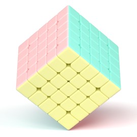 Vdealen 5 x 5 x 5 Macaroon Magic Cube Speed Cube Original Smooth Stickerless Magic Cube for Children's Party Magic Cube Toy Gifts for Children Teenagers Adults