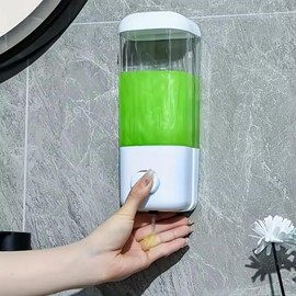 1 x Hotel Press Art Soap Dispenser, Non-Perforated Wall Mounted, Non-Marking Solid Shampoo and Shower Gel Soap Dispenser