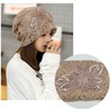 Plus Nao Women's Lace Cap, Summer Knit Hat, Embroidered, Floral