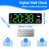 NHQZ Wall Clock Digital 12 Inch LED Wall Clock Large