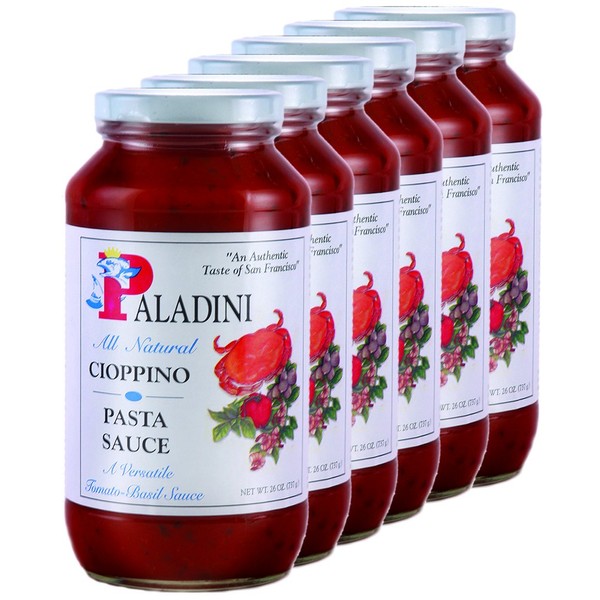 Paladini All Natural Cioppino Pasta Sauce, 26 oz., Case of 6 bottles