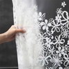 Startseite Long Shower Curtain - Flower Semi-Semi-Transarent Thin Shower Curtain