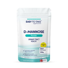 EASY TO TAKE D-Mannose Powder (300 Grams) | High-Strength UTI Support | 100% Pure D-Mannose Supplement for Urinary Tract & Bladder Health