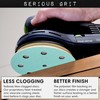 Serious Grit - 5-Inch 9-Hole 1500 Grit Sanding Discs -