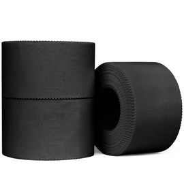 Athletic Tape – 3 Adhesive Rolls-1.5" x 15 Yards per roll -No-Sticky Residue – Black Medical Tape - Sport Tape -Skin Friendly Athletic Tape for Athletes, Coaches, Amateurs (Black - 45 Yards)