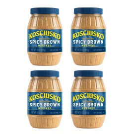 Plochman's Kosciusko The Original Spicy Brown Mustard, Bold and Zesty Flavor, 9 Ounce (Pack of 4)