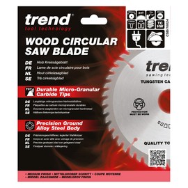 Trend CSB/16024 Craft Saw Blade 160MM X 24T X 20MM, Silver, 24 Teeth