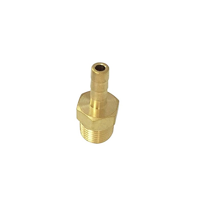 Metalwork 1/8" Barb to 1/4" Male NPT Adapter Brass Hose