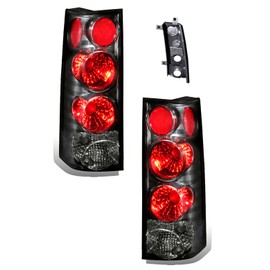 SPPC Black Euro Tail Lights Assembly Set For GMC Savana - (Pair) Driver Left and Passenger Right Side Replacement
