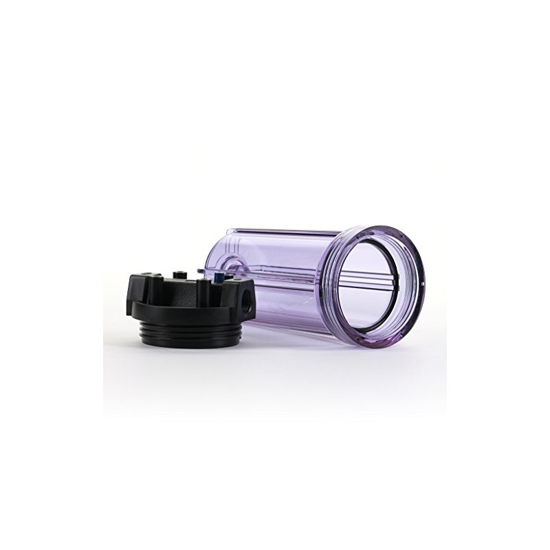 Hydronix HF5-10CLBK34PR Water Filter Housing 10" RO, Whole House, Hydroponics