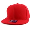 Trendy Apparel Shop Big Size Oversized Flat Bill Baseball Fitted
