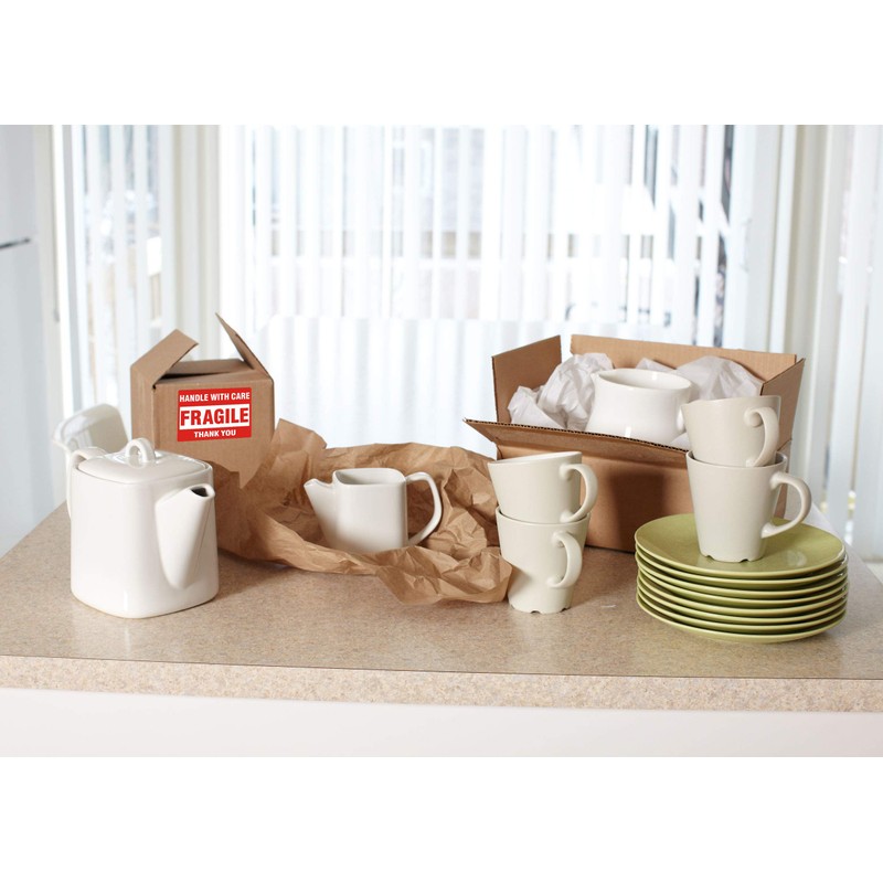 [1 Roll, 500 Labels] 2" x 3" Fragile Stickers Handle