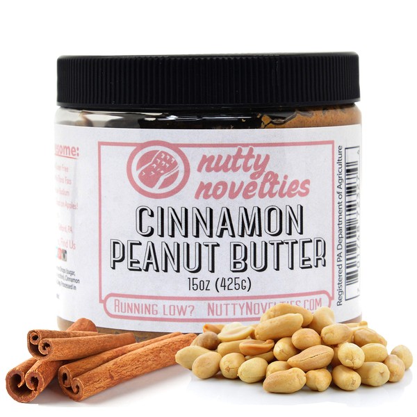 Nutty Novelties Cinnamon Peanut Butter - High Protein, Low Sugar