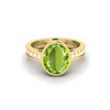 LMDPRAJAPATIS 3.25 Carat 6X8 MM Oval peridot Birthstone 22 k