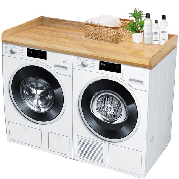 Royxen Laundry Countertop Solid Wood, Countertop for All Front-Loaded Washing