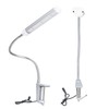 Gooseneck LED Work Light Silver C Clamp LED 21W Dimmable