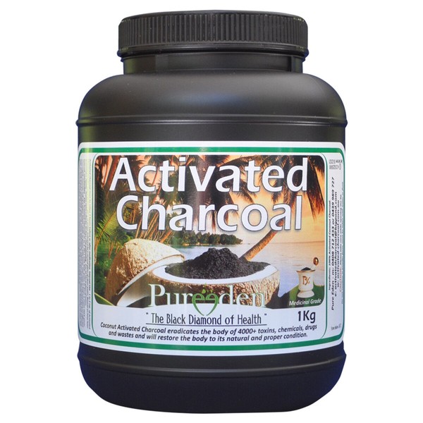 Pure Eden Activated Charcoal 1kg ( The Black Diamond of Health )