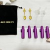 AGD LIGHTS Metal Snuff Balls, 5 Pieces, Flat Leak-Proof Bottle,