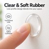 Clear Door Knob Wall Protectors – 40×8mm Bumper Pads for
