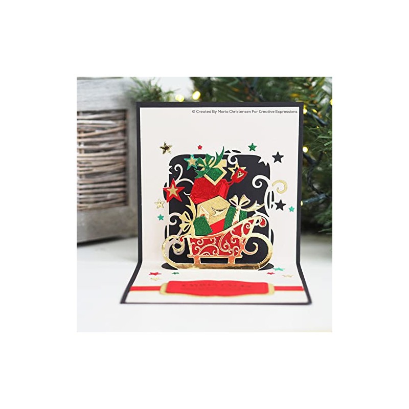 Creative Expressions Paper Cuts - Pop Up - Bountiful Sleigh