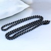 IFUAQZ Titanium Stainless Steel Bead Chain Necklace for Men Women