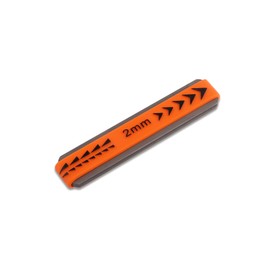 Metallor Guitar Fret Crowning Files Dual Sized Compact Fret Dressing File for Standard Guitar Frets with Coarse and Fine Cutting Edges Rubber Grip Guitar Luthiers Tools Repair Tools. (2mm-Medium)
